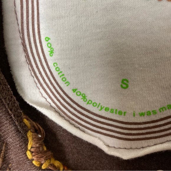 Johnny Was joystick brown floral heavy embroidered top womens S hippie boho - Picture 9 of 9